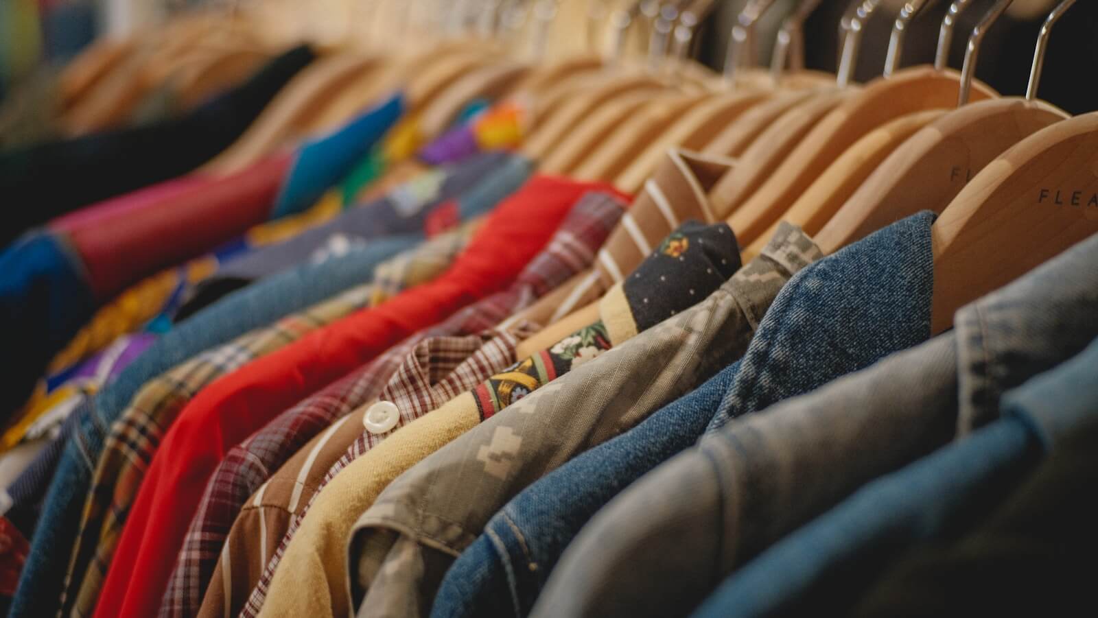 Vintage Shop Row of Shirts